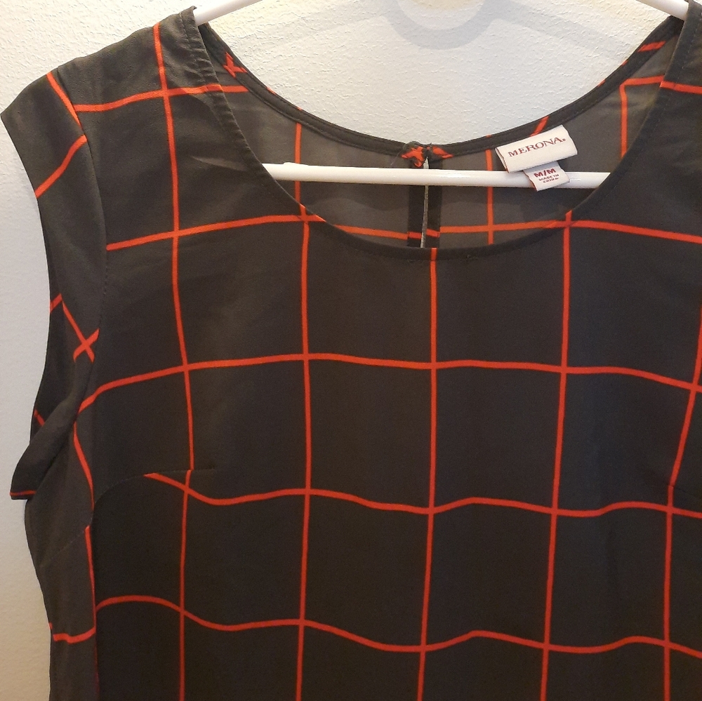 Merona windowpane shell size medium - Picture 2 of 5